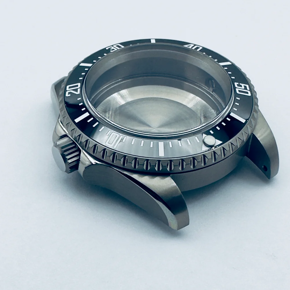 Запасные части для часов 40 52 мм титановые часы черный керамический ободок