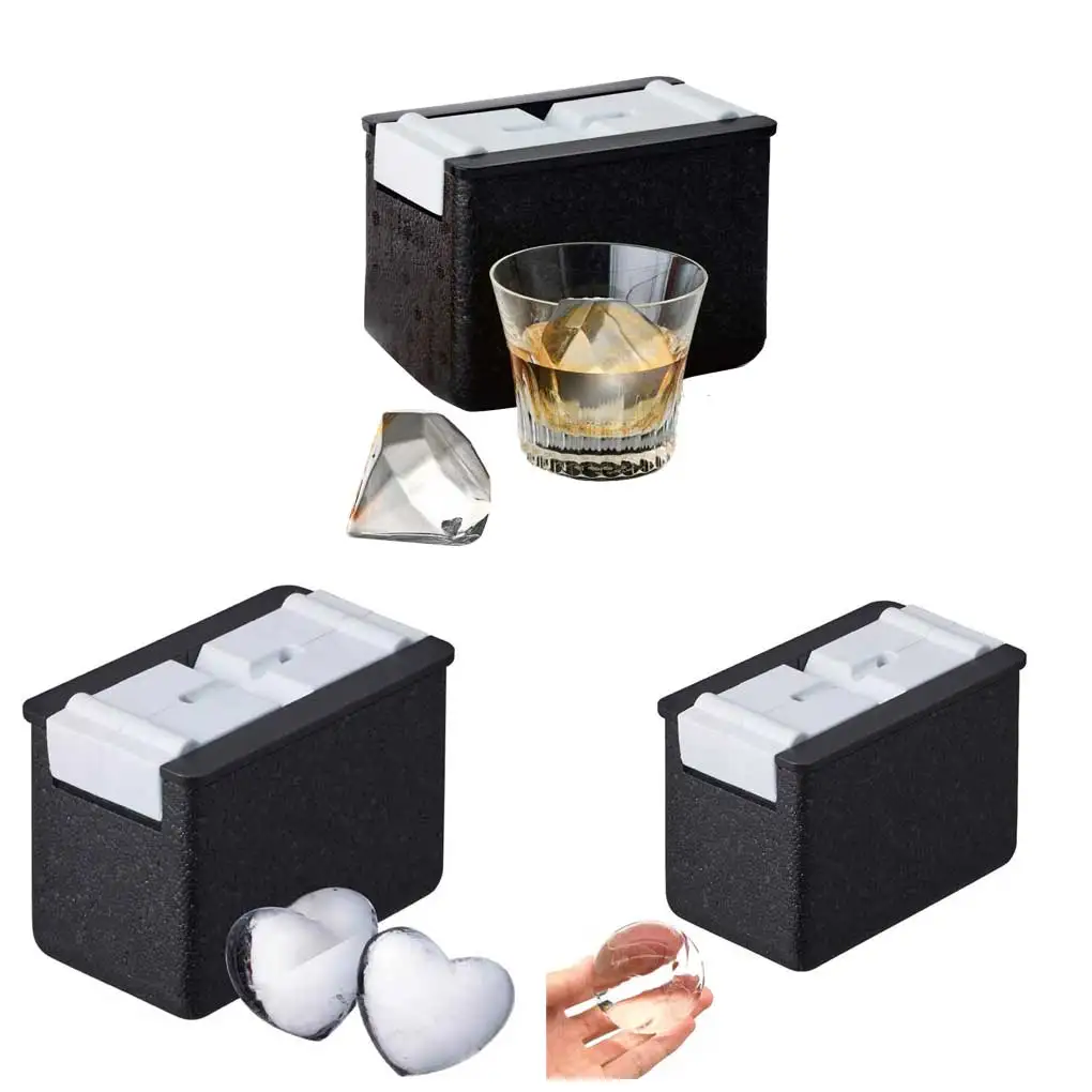 

Transparent Ice Ball Maker Plastic Recyclable Spherical Box Tray Washable Freezer Mold Kitchen Bar Making Tool