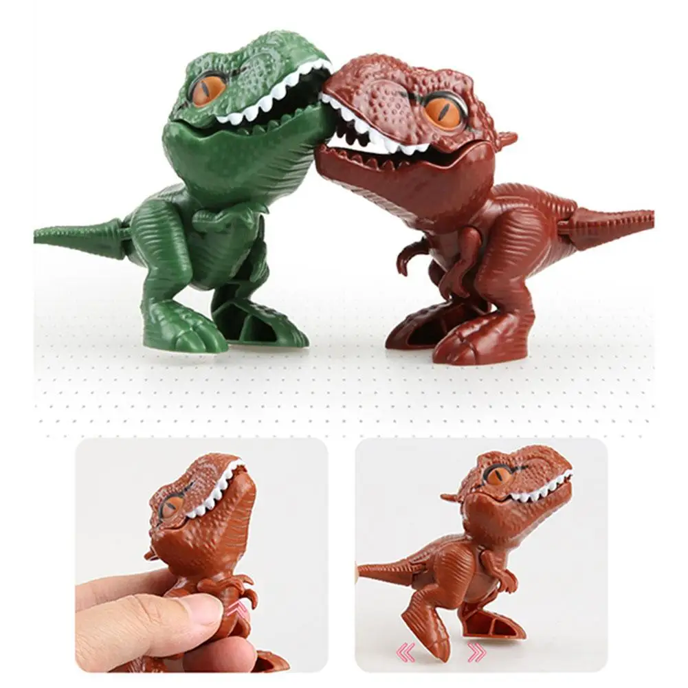 

Пальчиковый динозавр аниме экшн-Фигурки игрушки Забавный креативный сложный тираннозавр яйцо Имитация Динозавра модель игрушка