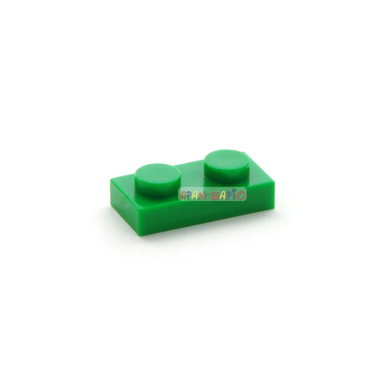 

200PCS/lot DIY Building Blocks thin 1x2 Dots 12 Colors Educational Creative Bricks Size Compatible With 3023 Toys for Children