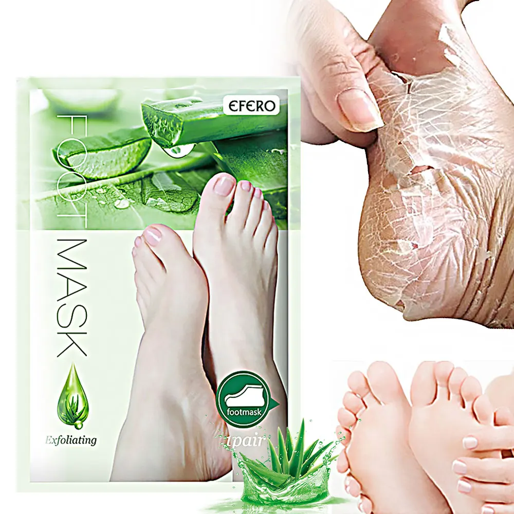 

Aloe Vera Foot Peeling Mask Exfoliating Heels Calluses Remove Foot Patches Dead Skin Remover Pedicure Socks Foot Care Tool 1Pair