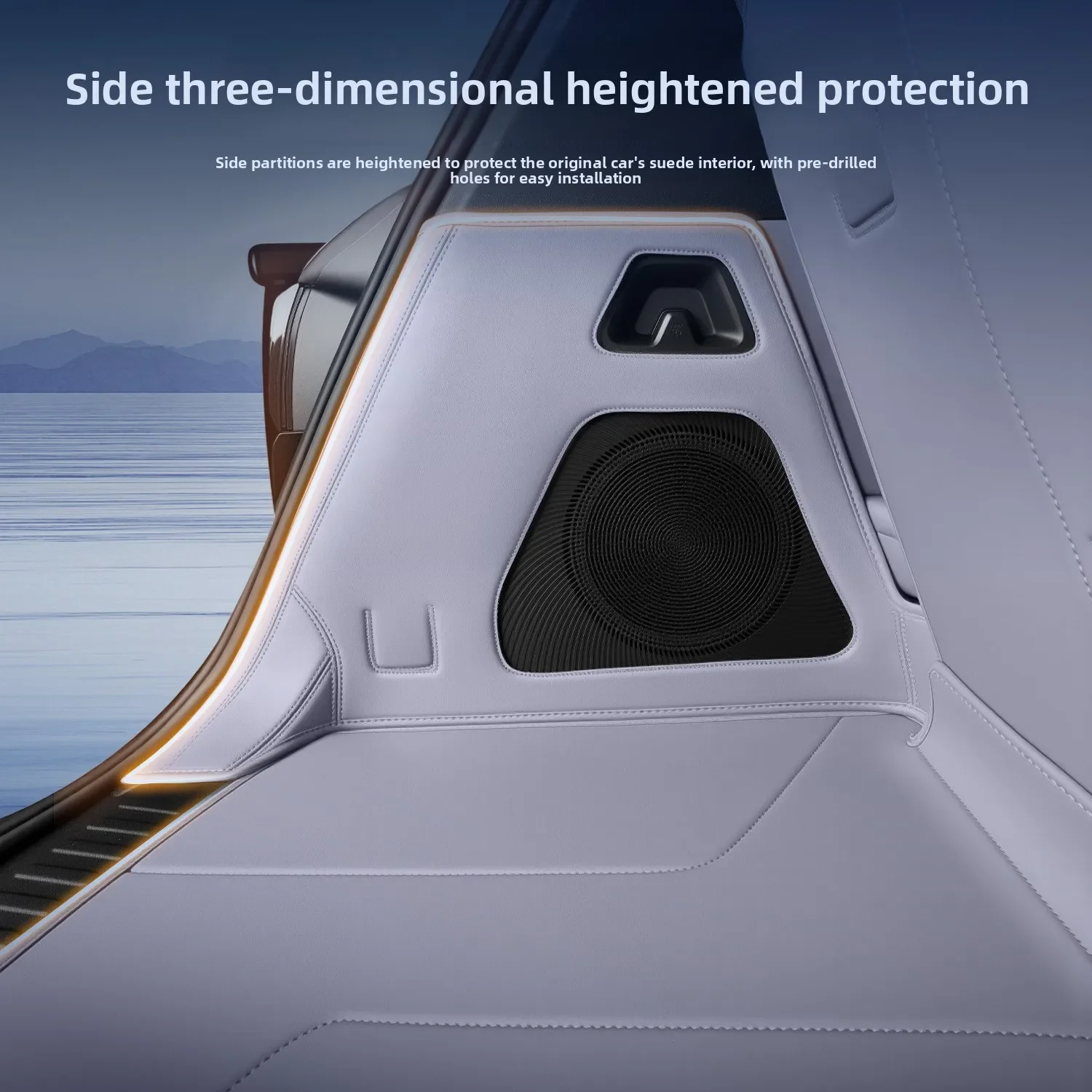 Фото Коврик в багажник для Li Auto L9 Livis / Lixiang L9 Livis 2026, полностью закрывающий, из кожи, водонепроницаемый, износостойкий №1