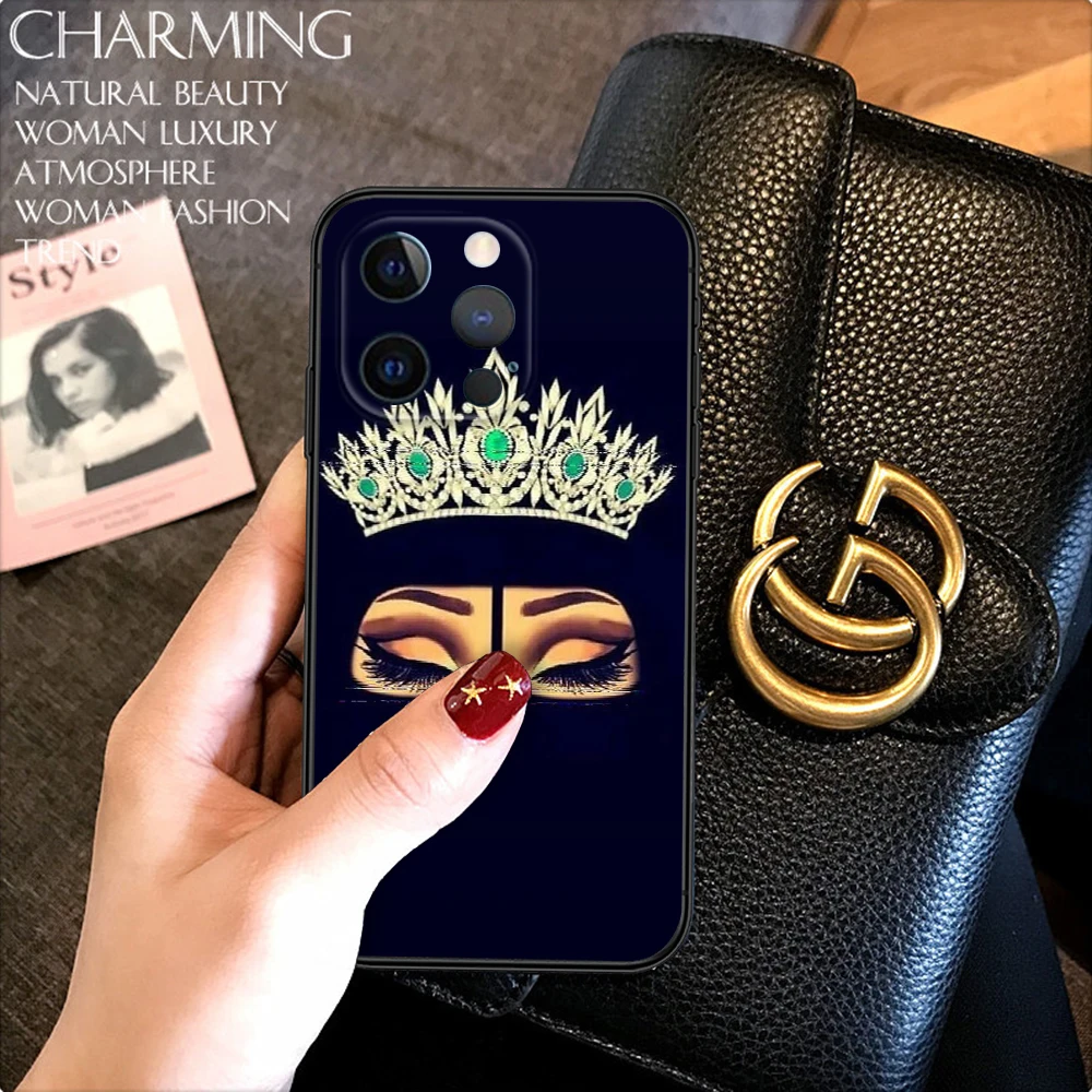 Мягкий чехол Muslim Islamic Gril Eyes для Redmi Note 11 11S 10 10T Pro Max 10S 9T 9 9S 8 8T 7 Xiaomi Mi 11I 12 12X