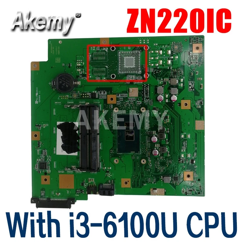 

Akmey ZN220IC MAIN_BD Motherboard For Asus ZN220IC GM All-in-one Desktop Mainboard With i3-6100U CPU
