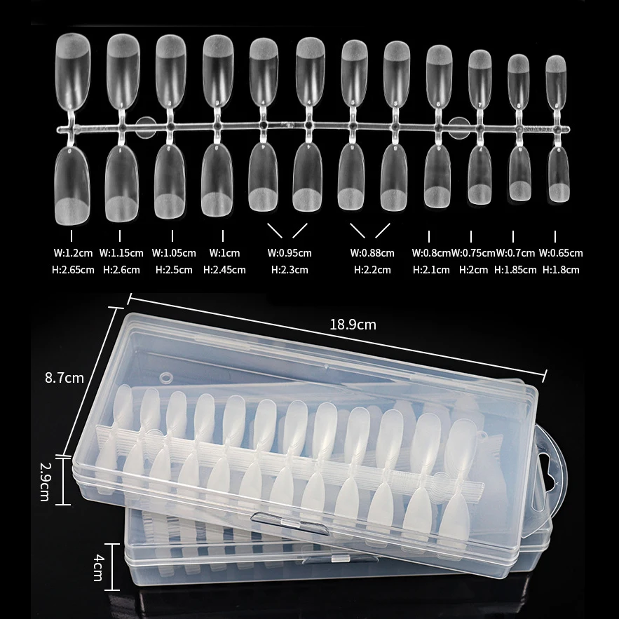 

240 шт./кор. прозрачные бесшовные накладные ногти с полным покрытием накладные ногти T-образной формы с каплей для ногтей высшего качества