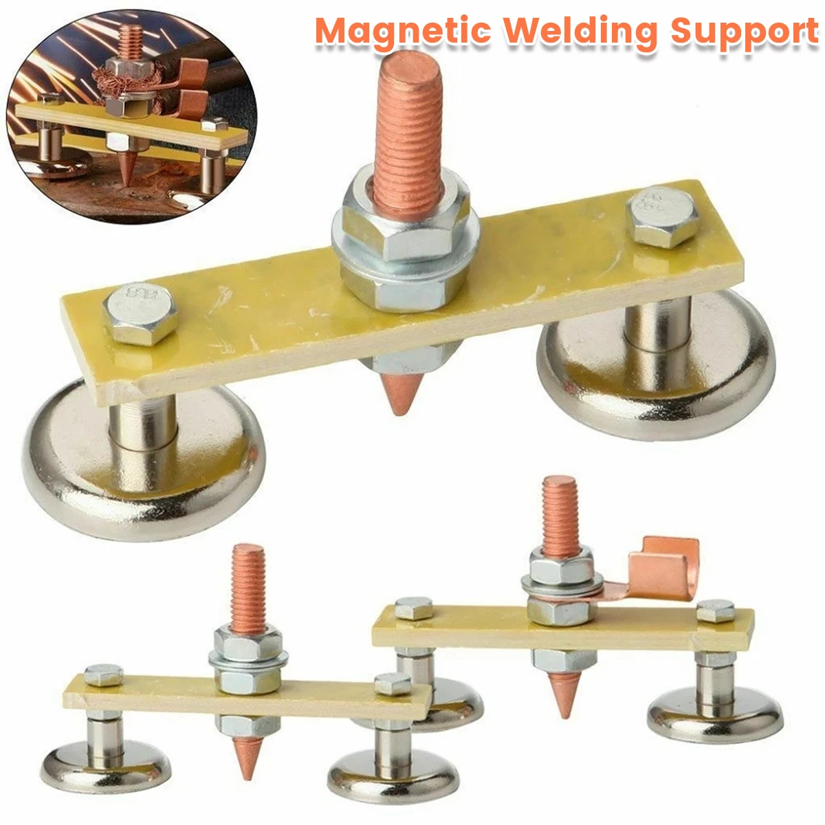 

Double Welding Magnet Head Tail Welding Stability Strong Magnetic Electric Welding Sheet Metal Repair Tools for Repairing Work