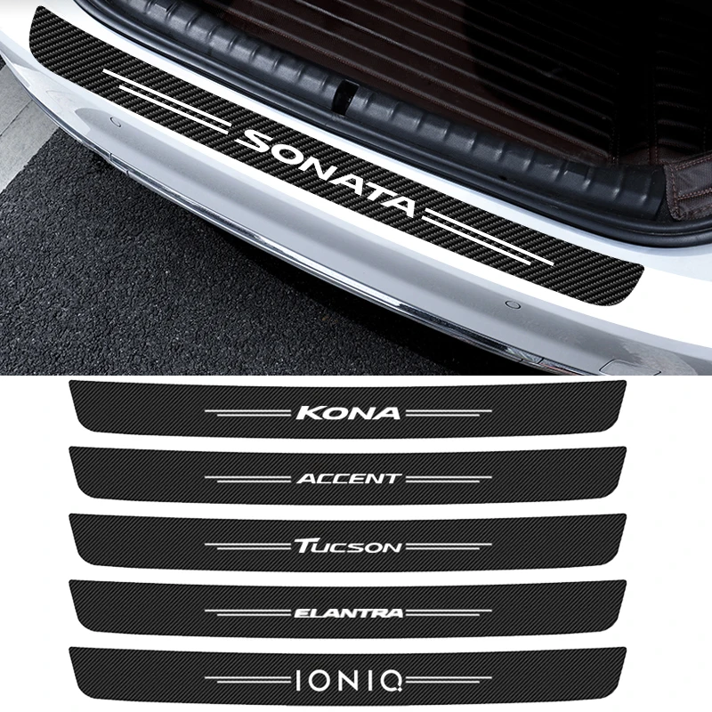 

1 шт., защитная наклейка на задний бампер автомобиля Hyundai I20 CRETA IONIQ KONA GETZ Elantra Sonata Tucson