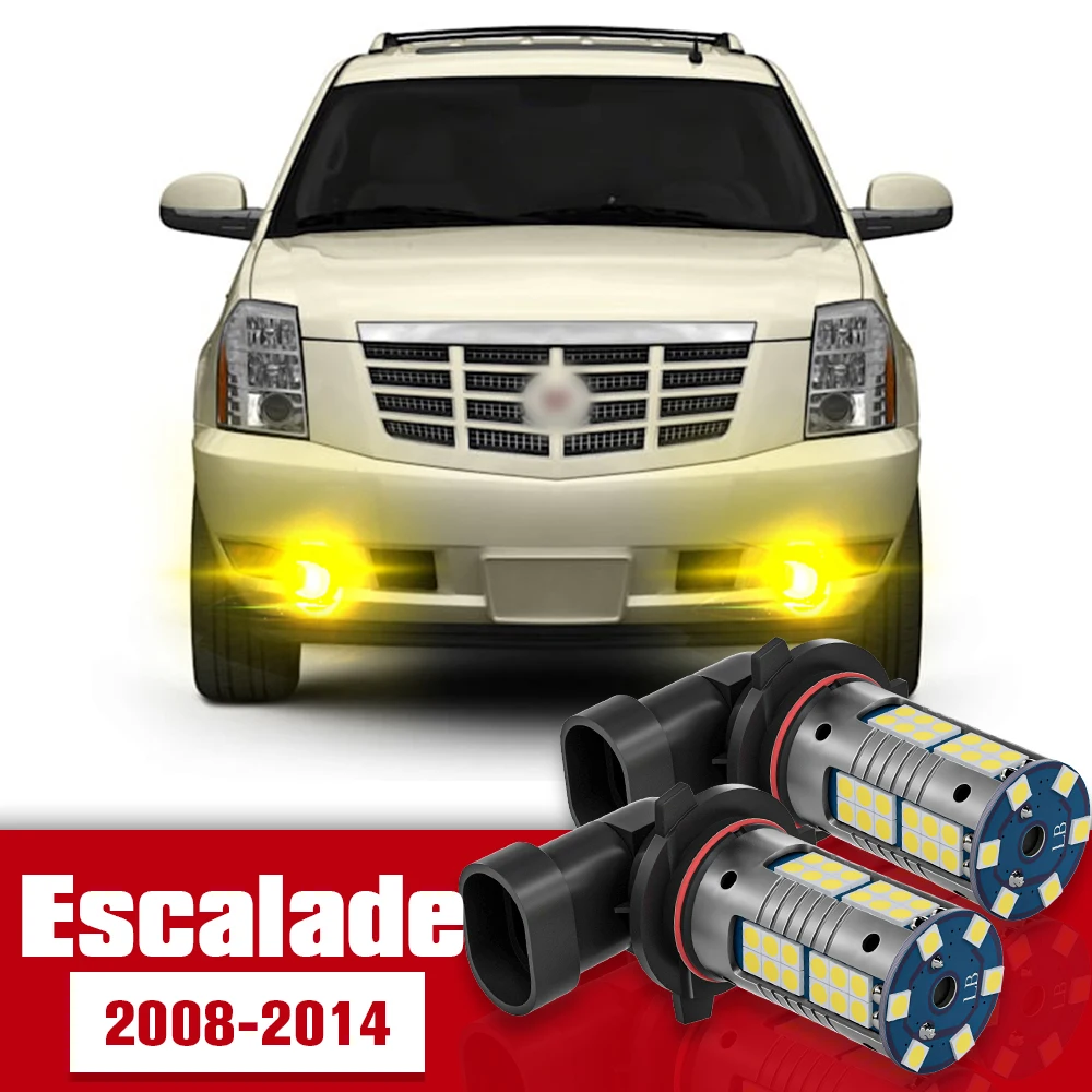 

2pcs Front Fog Light Accessories LED Bulb Lamp For Cadillac Escalade 2008 2009 2010 2011 2012 2013 2014