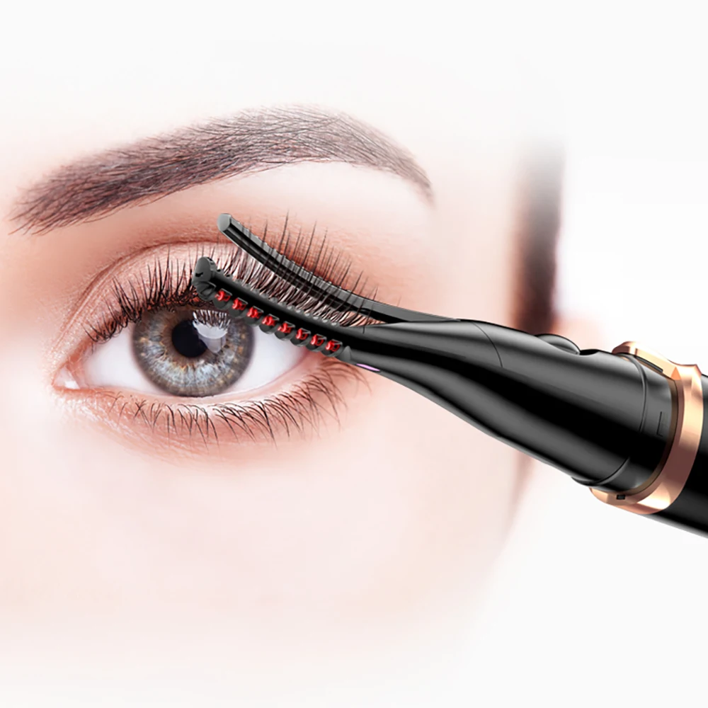 

Mini Electric Heated Eyelash Curler Heated Eyelashes Makeup Eye Lashes Heated Curler Applicator Long Lasting Beauty Tool