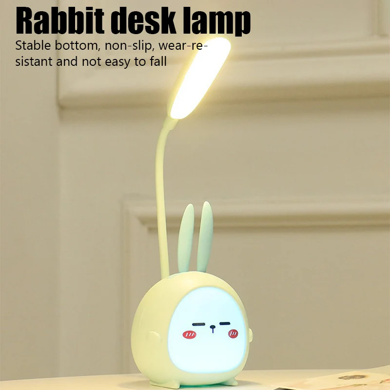 

LED Cartoon Desk Lamp Eye Protection Energy-Saving Reading Lamp USB Charging Sleeping Night Light Table Lamp For Kids Gifts