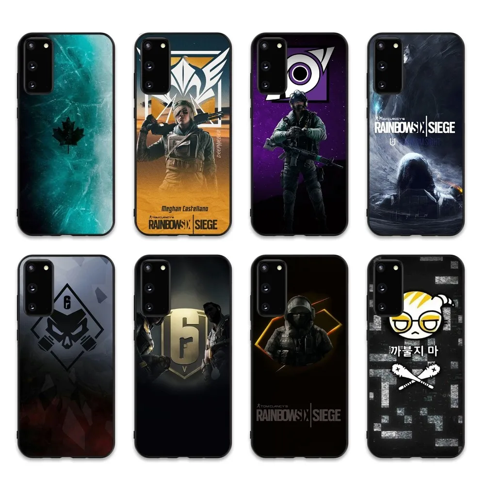 Чехол для телефона Game Rainbow S-Six S-Siege Samsung S 9 10 20 21 22 23 30 24 Plus Lite Ultra FE S10lite Fundas