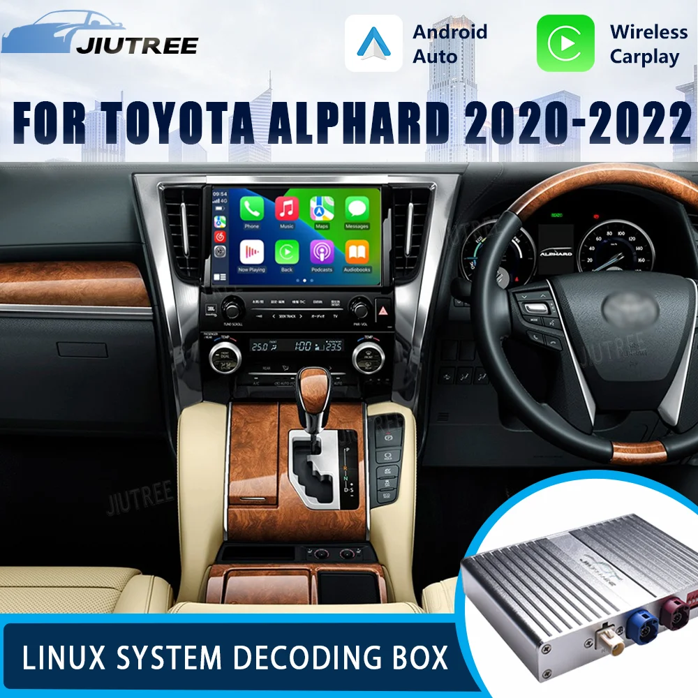 Система Linux Android Auto для Toyota Alphard 2020-2022 беспроводная связь Apple CarPlay стерео обновление