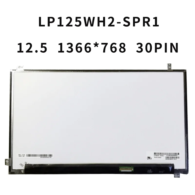 

LP125WH2-SPR1 New 12.5" EDP LED HD Display Screen Panel 30 Pins Matte 1366x768