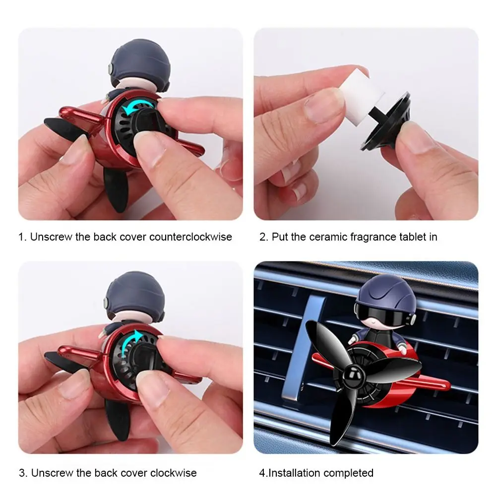 Автоматический вращающийся автомобильный освежитель воздуха мультяшный дизайн