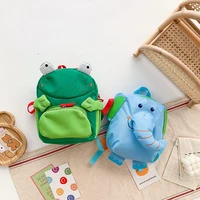 childrens cartoon backpack boys girls frog crab elephant small book bag funny style schoolbag cute outdoor light shoulders bag