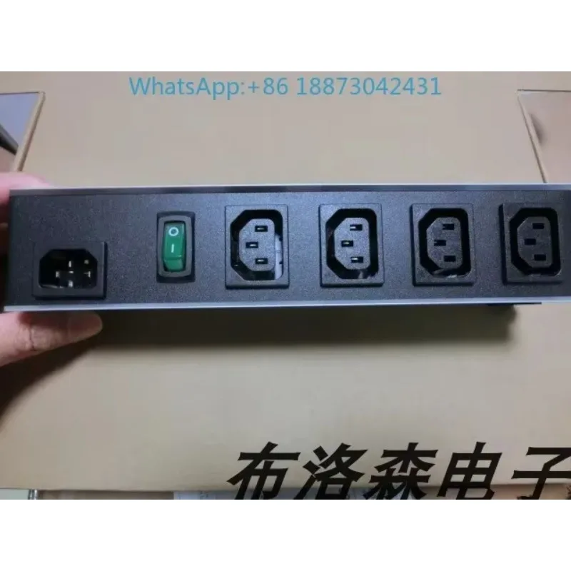 Фото HAMMOND 1581H4 4-контактная промышленная металлическая розетка IEC для установки в панель, 230В 10А №2
