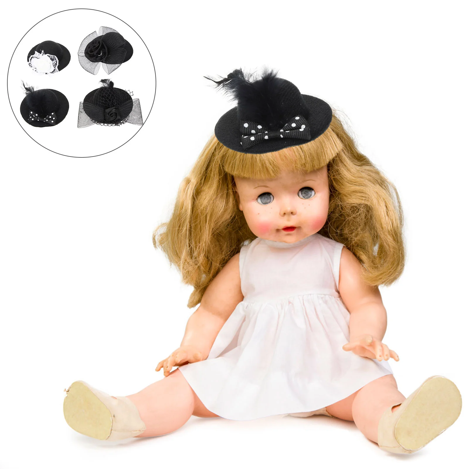 

4 шт., миниатюрные шляпы для девочек