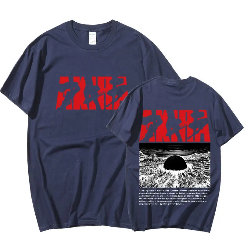 

90s Anime Akira Graphic T Shirts Vintage Manga Kaneda Shotaro Men Harajuku Fashion O-Neck T-shirt Summer Streetwear Casual Tees