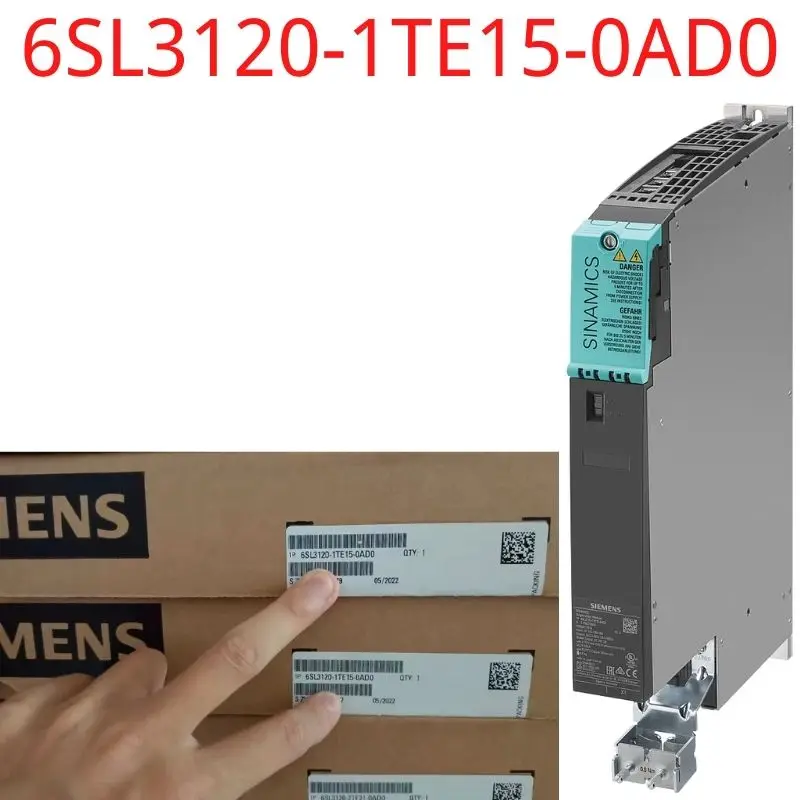 

6SL3120-1TE15-0AD0 Brand new SINAMICS S120 SINGLE MOTOR MODULE INPUT: DC 600V OUTPUT: 3-PH 400V, 5A