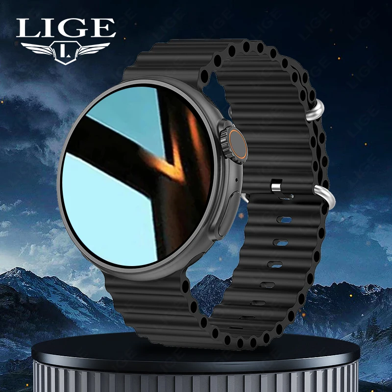 

LIGE 2023 I68 Waterproof Smartwatch Men Women Smart Watch GPS Motion Mode NFC Bluetooth Call Fitness Watches for Android and iOS