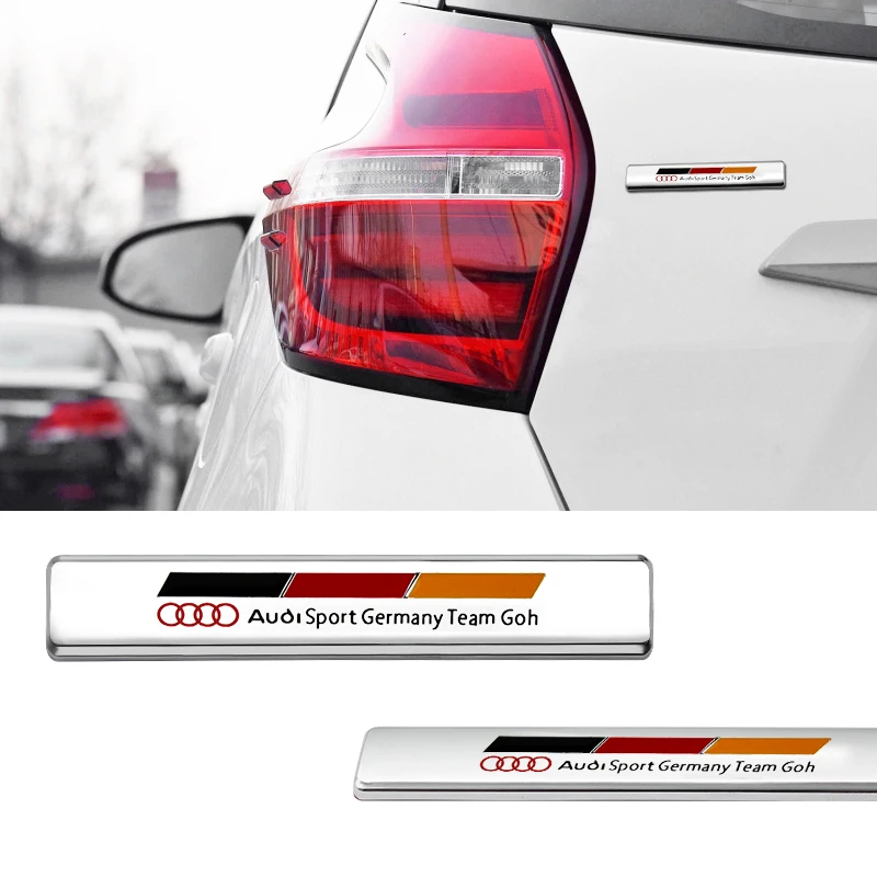 Металлические автомобильные 3D наклейки эмблема кузова значок для Audi A3 A4 B5 B6 8P 8V 8L