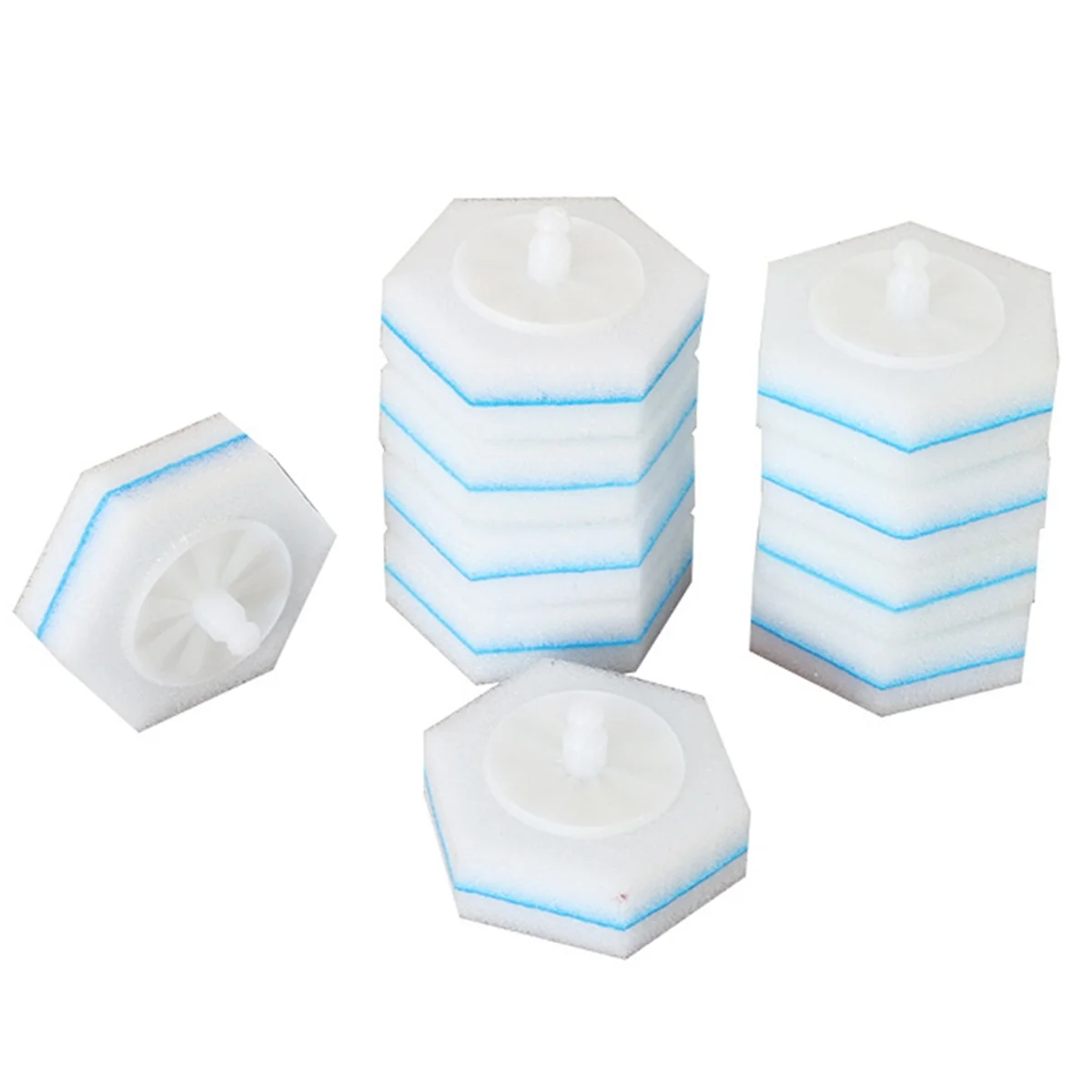 80 шт. одноразовая щетка для унитаза двухслойное волокно стержни туалетной щетки