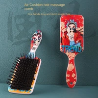 guochao peking opera series air cushion comb curly hair scalp hair massage comb anti static korean mens and womens airbag comb