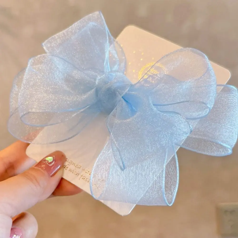 

Children Temperament Bow Mesh Hair Clip Super Fairy Fashion Ponytail Clips Accessories Hairpin Sweet Barrettes Headdress