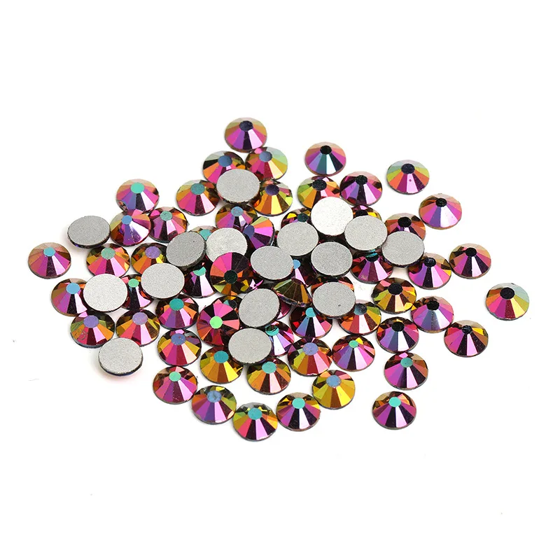 Высокое качество новый цвет хрустальные стразы без горячей фиксации супер яркие