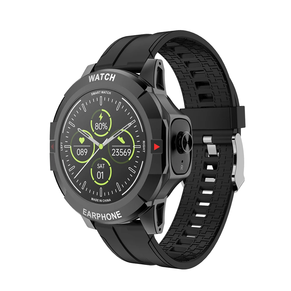 

Wireless Bluetooth Headset Smart Watch Heart Rate Blood Pressure Monitor Watch Headset Watch Smart Watch 2 in 1 TWS Smart Watch