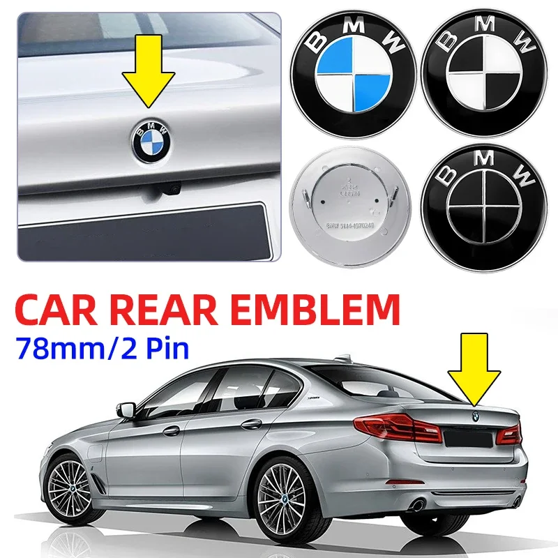 1 шт. 78 мм 51141970248 Автомобильная эмблема заднего багажника логотип значок стильные