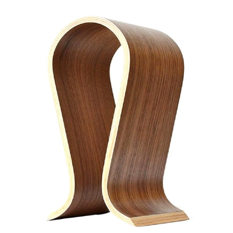 

Hot 3C-Headphone Stand Earphone Bracket Headset Hanger Wood Desk Display Stand U Shape