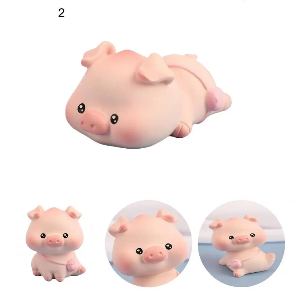 

Pig Statue Cute Resin Adding Vitality Cake Topper Pig Ornament for Bedroom Pig Ornament Pig Figurine