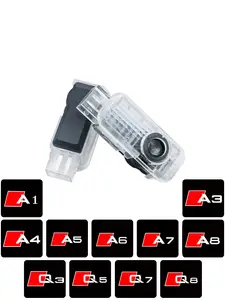 1 stücke led autotür willkommen licht laser projektor logo geister schatten  licht für audi a4 b6 b8 b7 a6 c5 c6 c7 a3 a5 q3 q5 q7