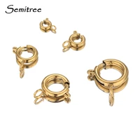 10pcs gold color round claw spring ring clasps hooks for diy jewelry making necklace connector bracelets findings supplies