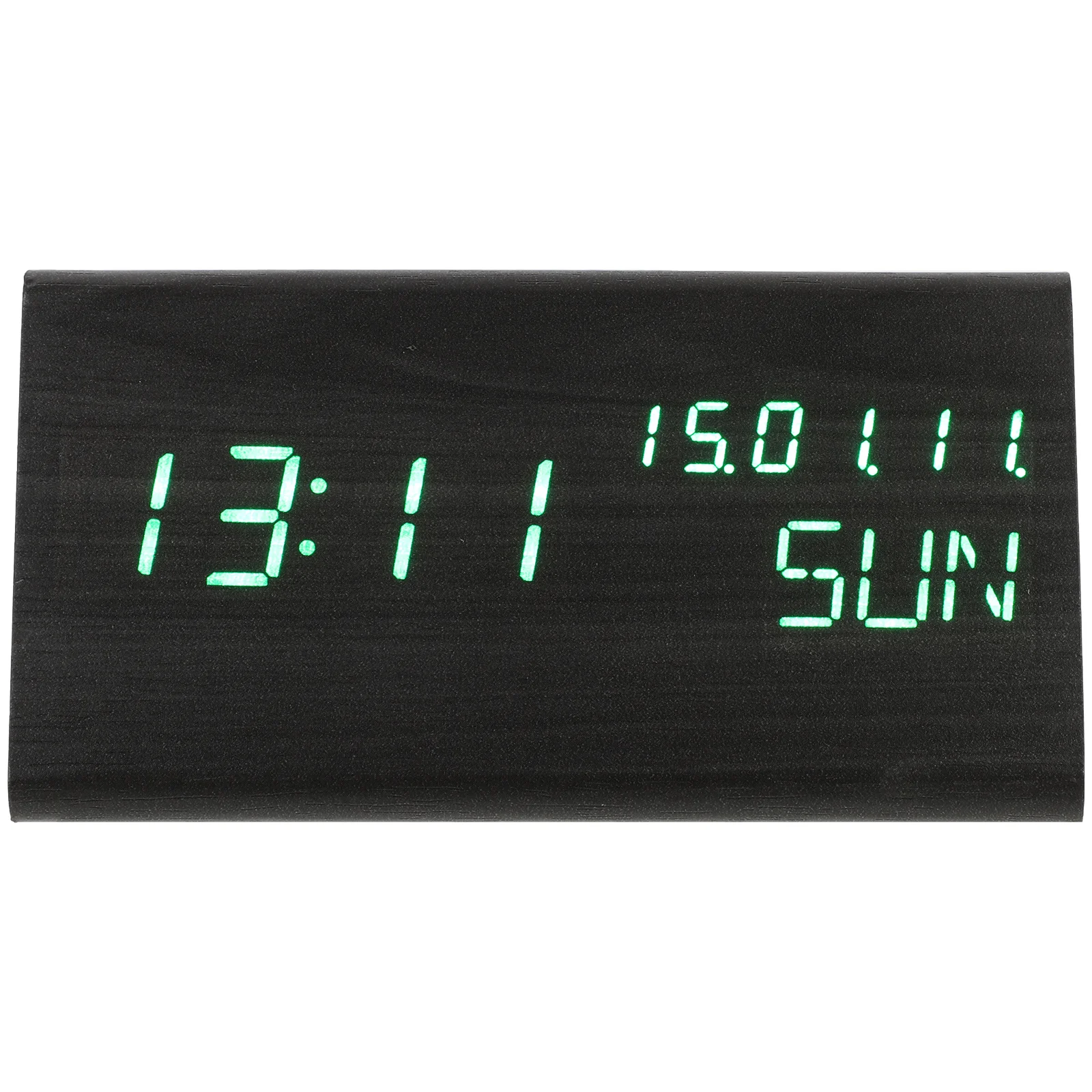 

Clock Alarm Digital Desk Led Clocks Woodenmodern Wood Bedrooms Grain Display Electric Bedside Luminous Temperature Usbluckone