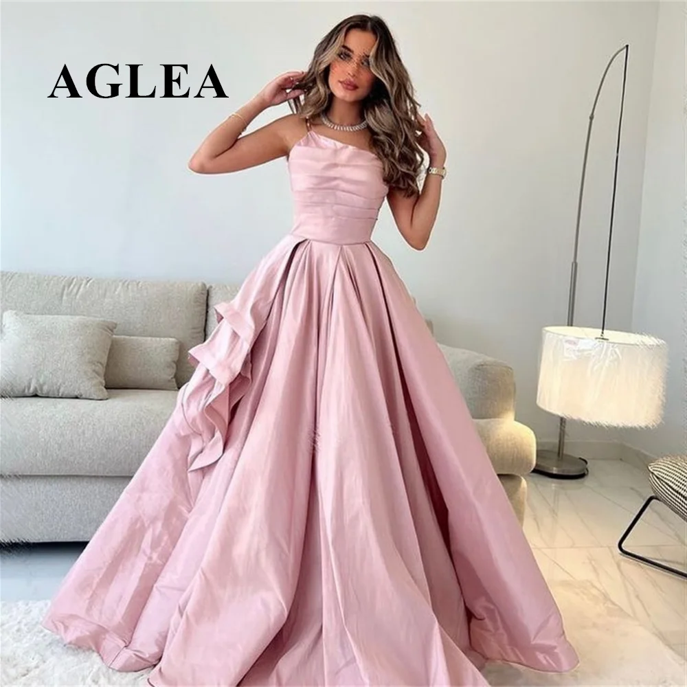 

Prom Dresses Elegant Off the Shoulder Empire Ball Gown Party Dress Floor Length Sleeveless Satin Ruched Formal Evening Gowns