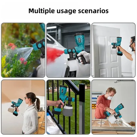 Беспроводной пистолет-распылитель 200 Вт для Makita/Dewalt/Milwaukee/Bosch/Ryobi 18 В