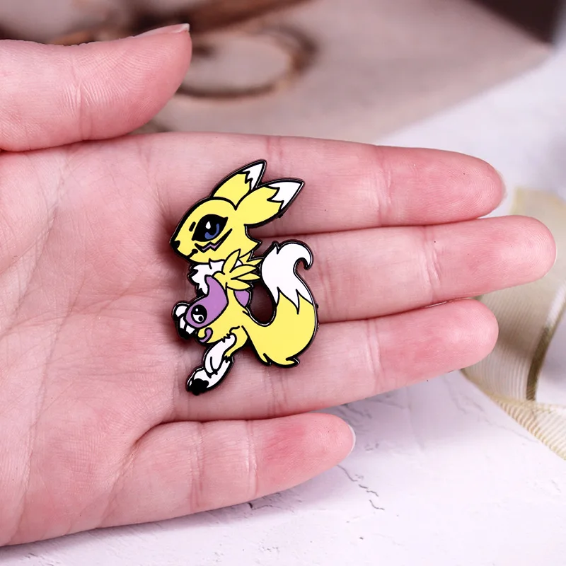 Эмалированные булавки в стиле аниме приключения Makino Ruki металлическая брошь Digimon