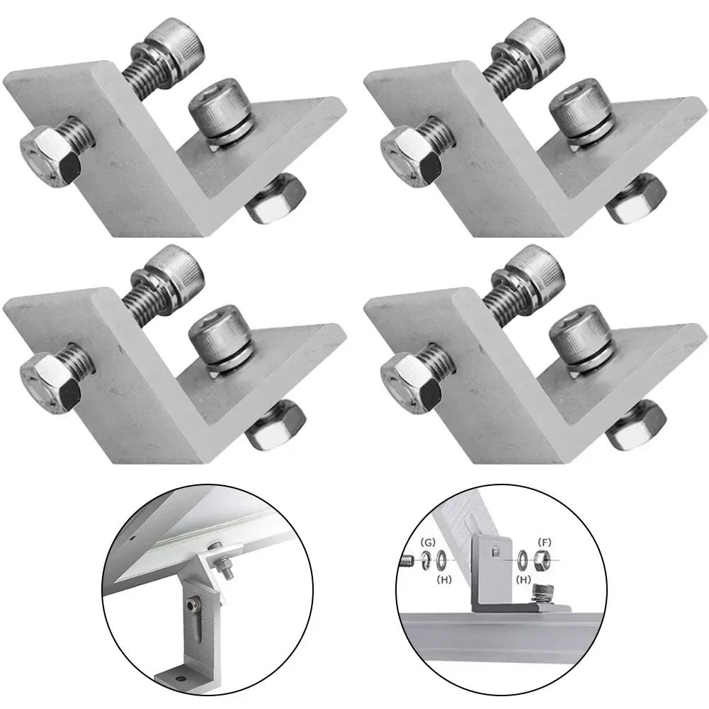2/4/8 шт. зажим для кронштейна солнечной фотоэлектрической панели соединительные