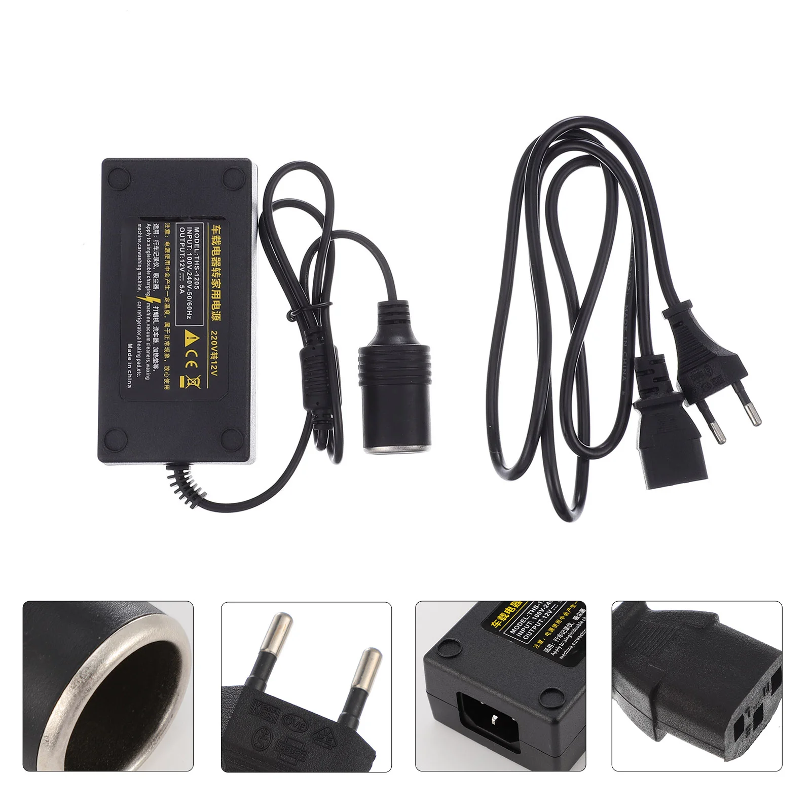 

1pc Practical 220V 12V Power Converter Accessory Vehicle Power Adapter Equipment