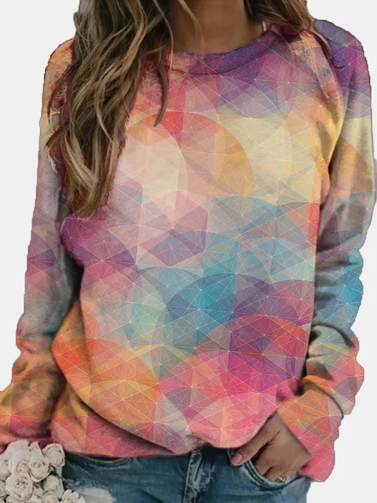 

Women T Shirt Autumn 2021 New Women Oversized T Shirt Fashion 3D Print Hip Hop Long Sleeve Casual Streetwear Top female Tees