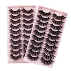 Ресницы искусственные норковые толстые натуральные длинные, 105 пар