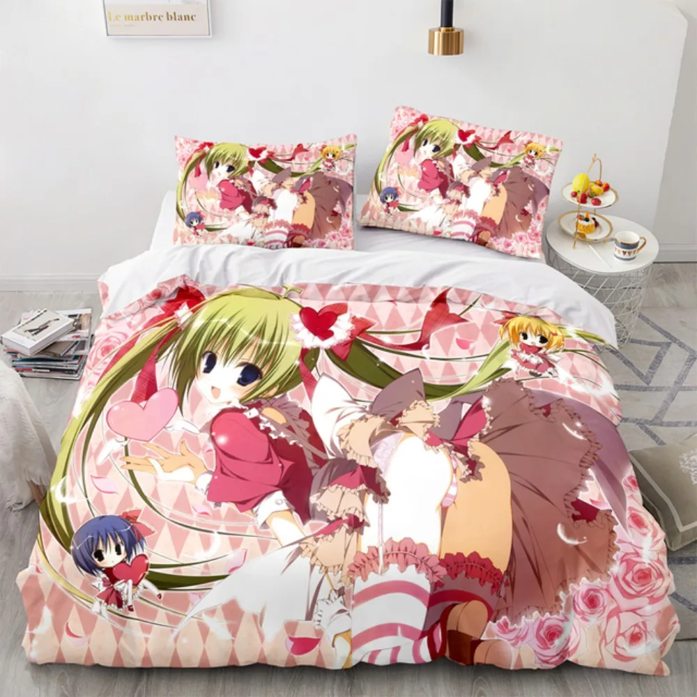 

Date A Live Tokisaki Kurumi Bedding Set Single Twin Full Queen King Size Bed Linen Aldult Kids Bedroom 3D Anime Duvet Cover Set