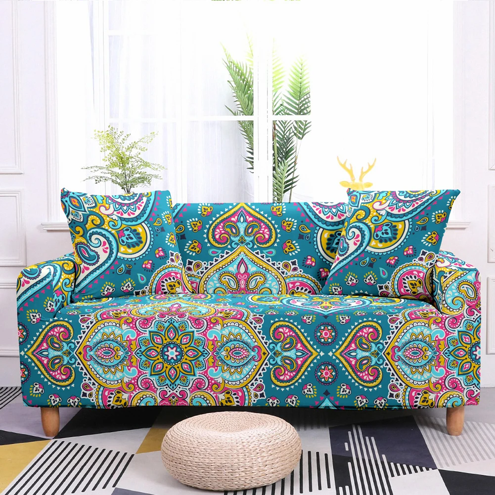 Чехол для дивана с мандалой гостиной домашний декор чехлы в богемном стиле