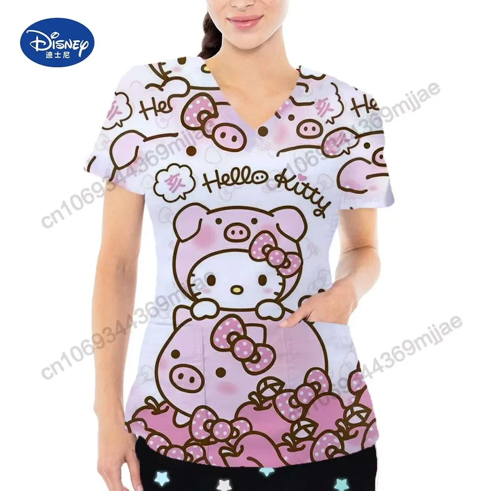 Повседневная одежда Y2k топы женская модная футболка с коротким рукавом V-образным