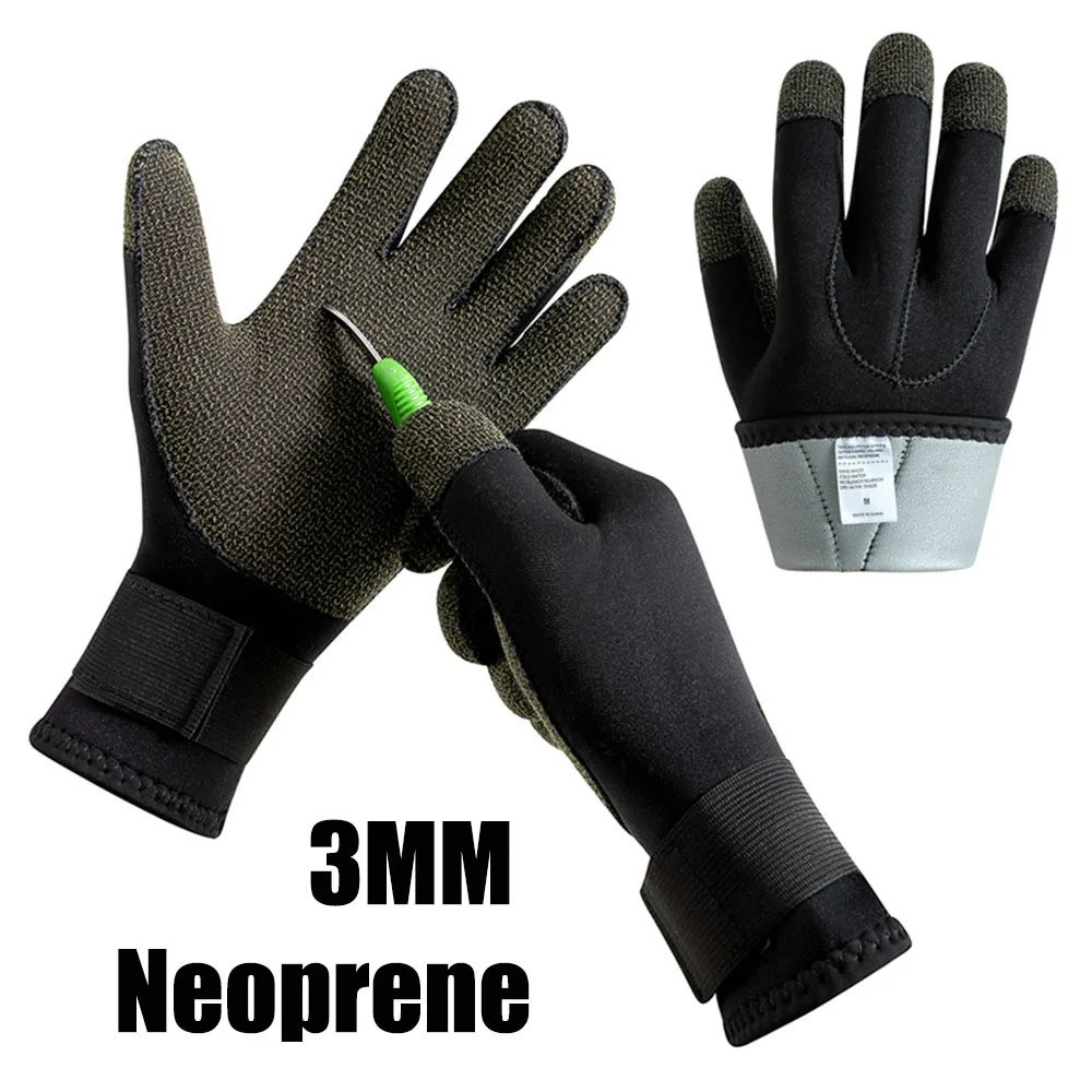 

New 3MM Kevlar diving gloves underwater hunting anti-puncture fishing gloves neoprene non-slip warm snorkeling swimming gloves