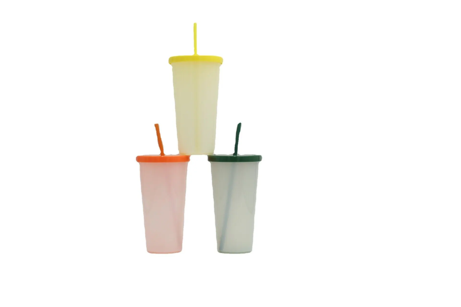 

Стакан для воды высокого качества, меняющий цвет синий, стакан для воды 480 мл/680 мл, стакан из соломы