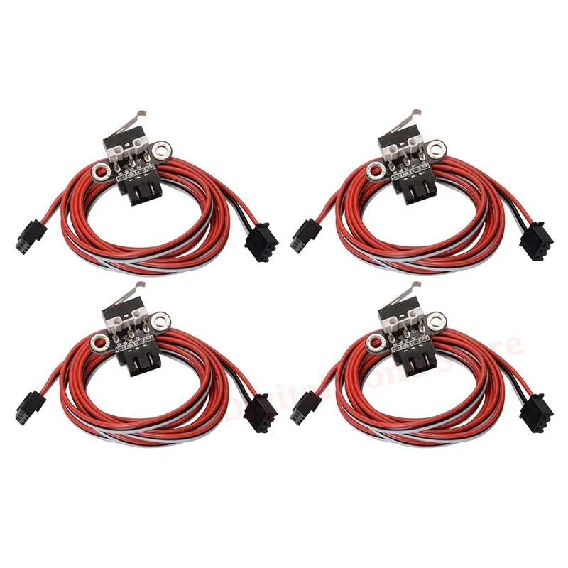 4Pcs 3D Printer Horizontal Type Ramps1.4 Mechanical Endstop, Limit Switch Module Endstop Switch with 1M Cable