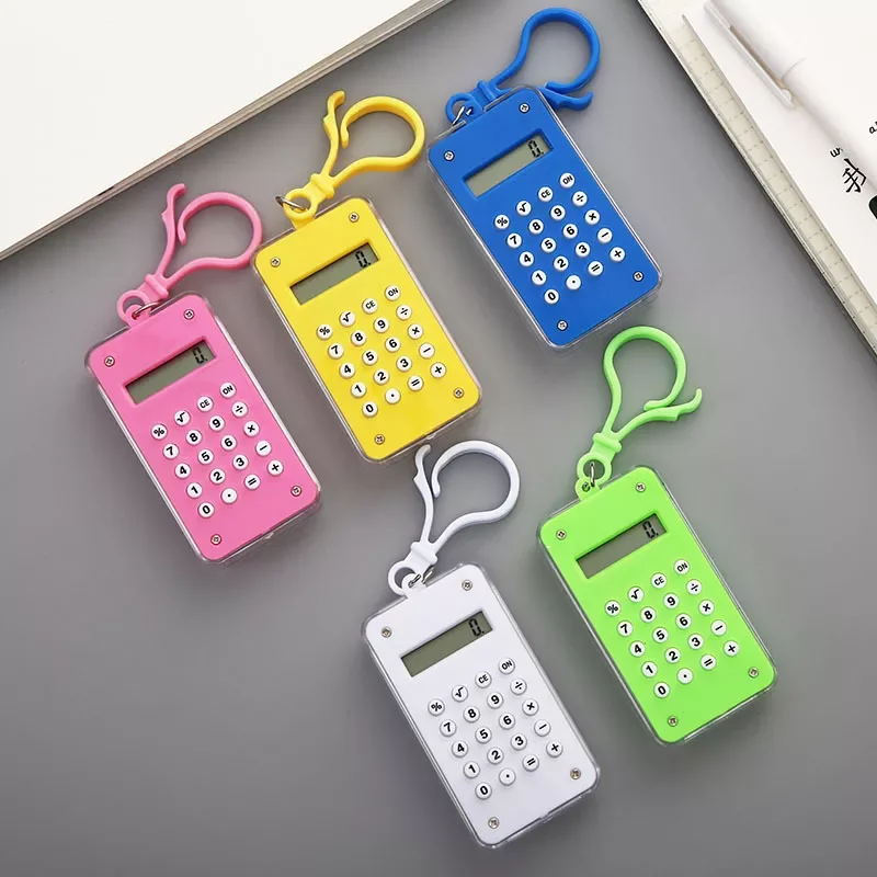 

Cartoon Pocket Mini Calculator Handheld Pocket Type Coin Batteries Calculator Carry Extras Calculadoras School Office Calculator